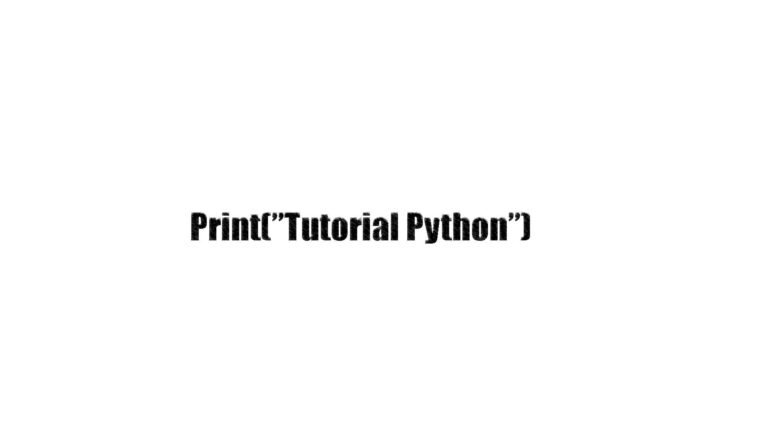 Tutorial python variables