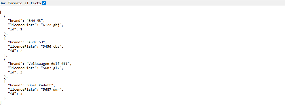 Spring Boot Rest Api JSON